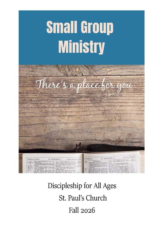 Fall small group choices