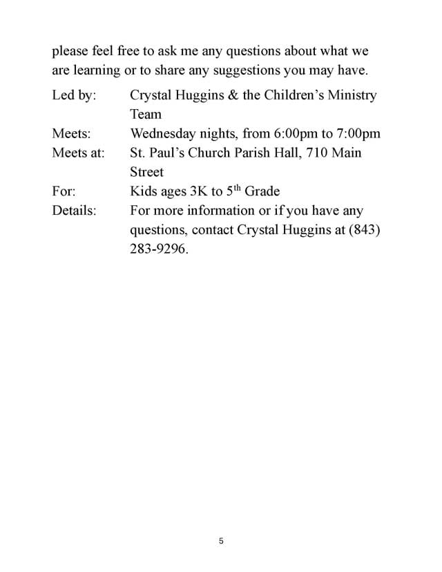 2026 fall small group selections